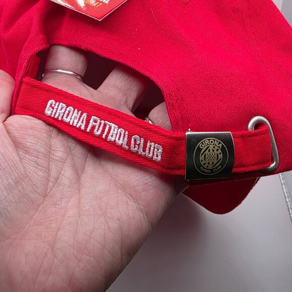 Girona Futbol Club Hat | Red Baseball Cap | Spanish Soccer Team Gear - Picture 5 of 6